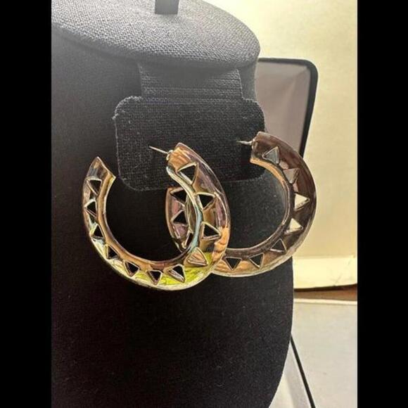Jewelry - Elevate Your Style with Stunning Silver Hoop Earrings!